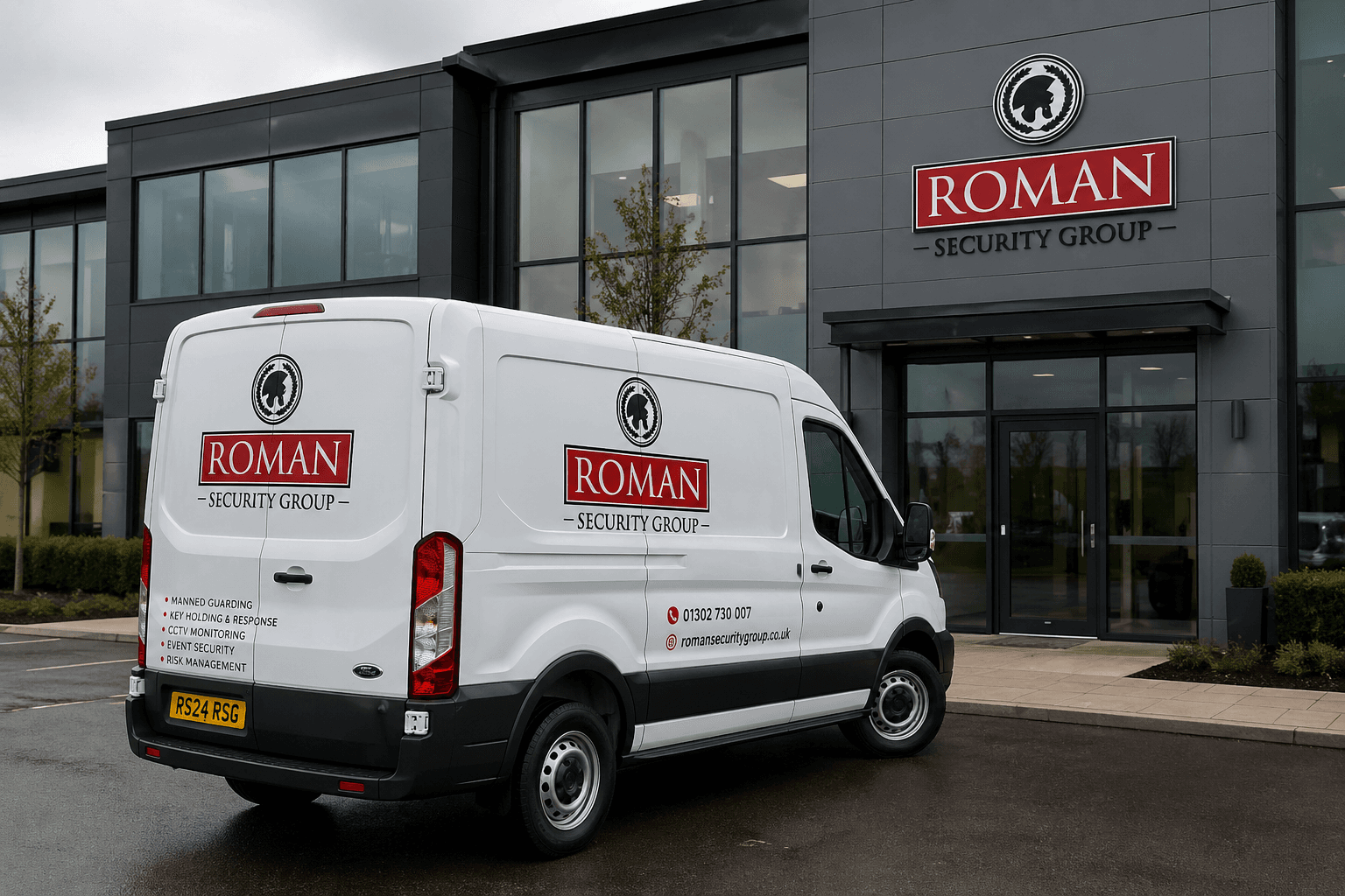 Roman Security Group service vehicle